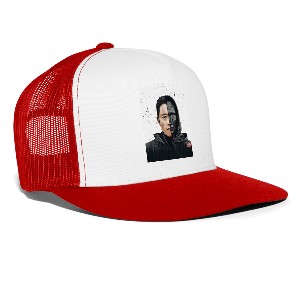 Trucker Hat Lee Byung-hun - white/red