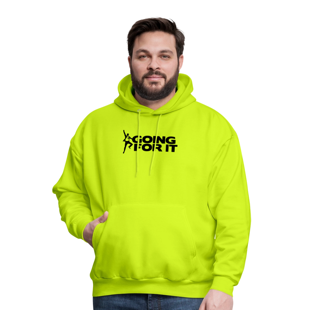 Men's Hoodie Valentines Special - safety green