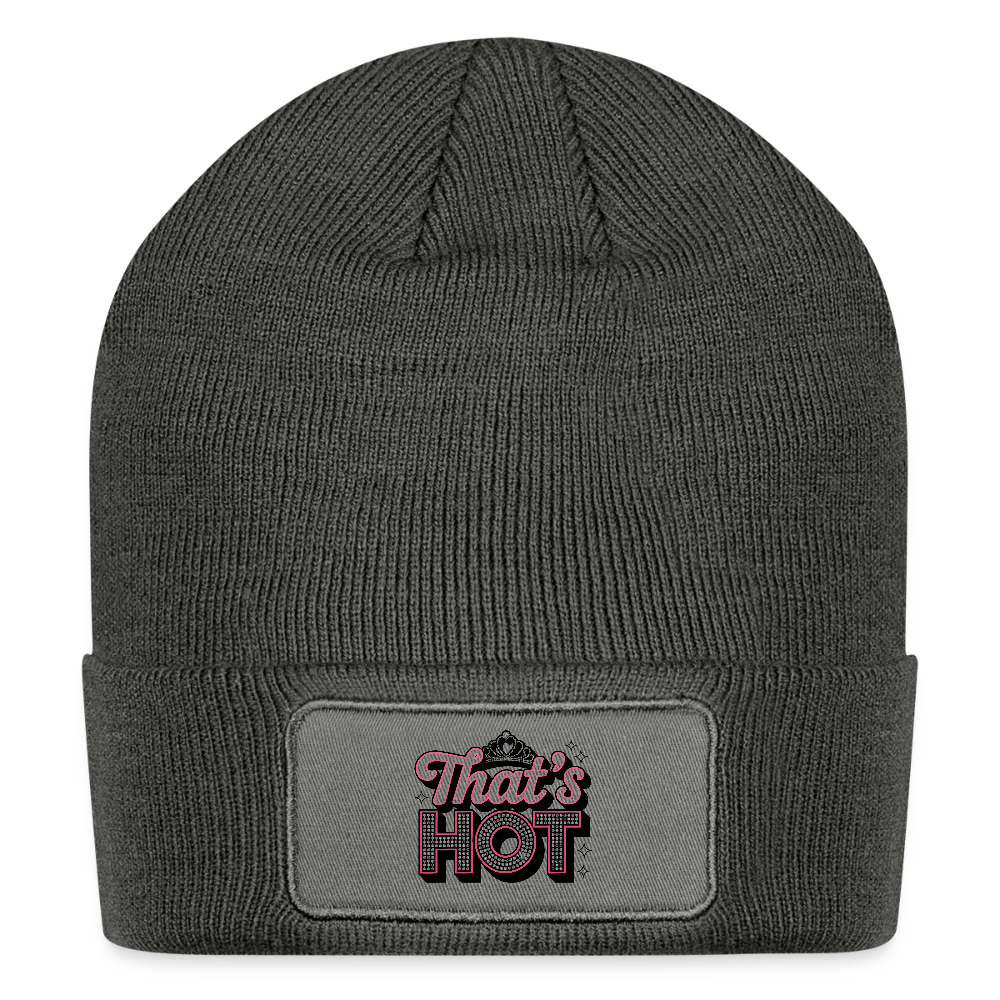 Premium "That's Hot" Edition Beanie Unisex - charcoal grey