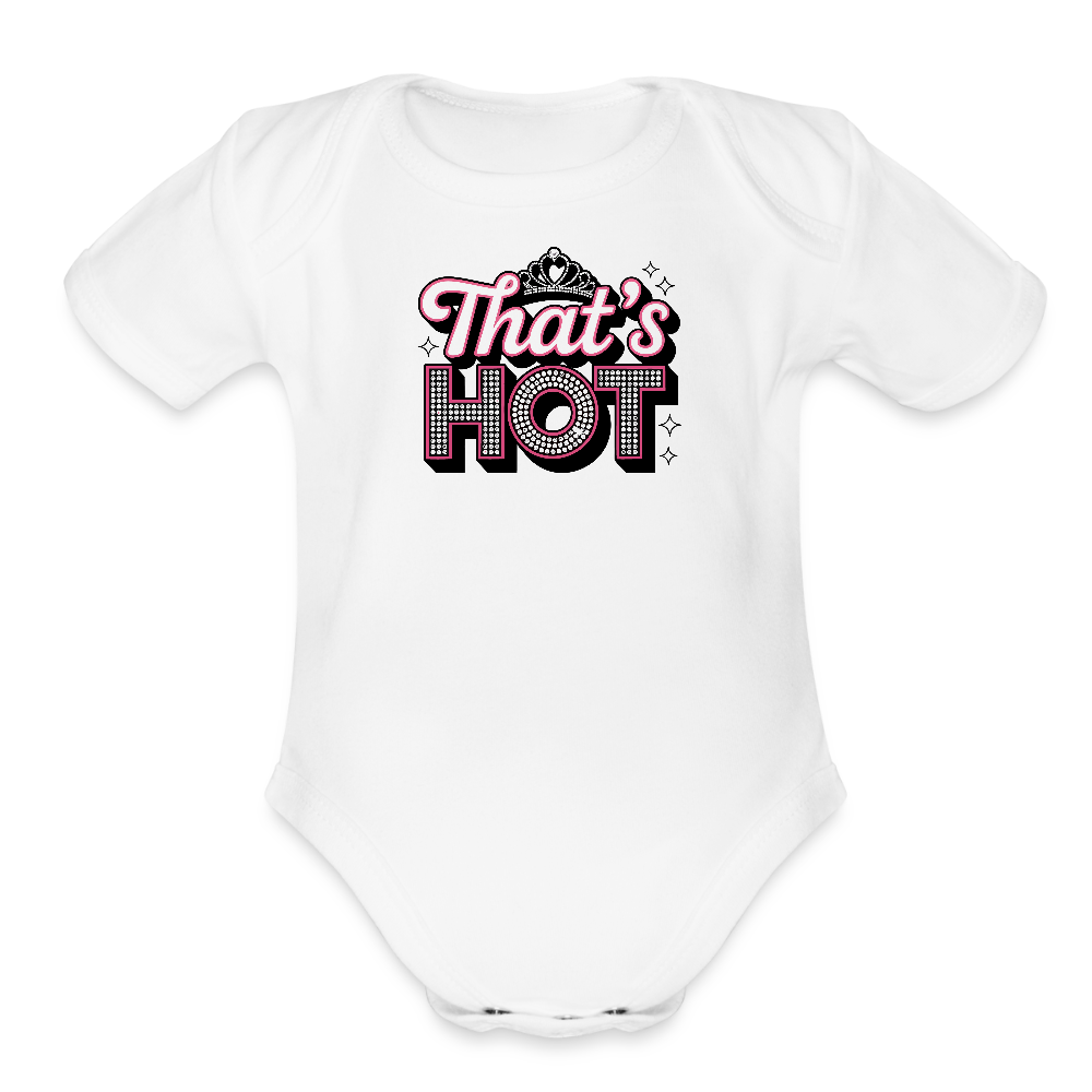 Organic Baby Onesie "Paris Hilton" Edition - white