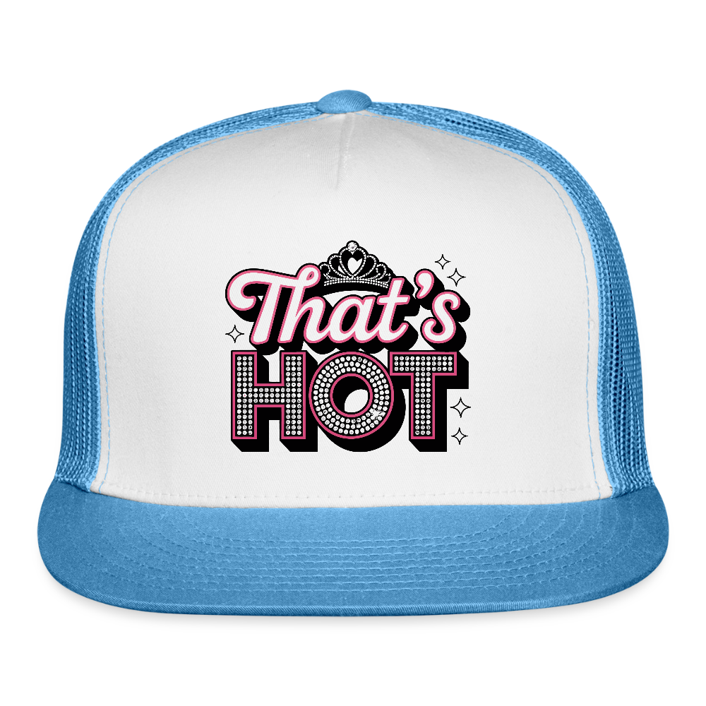 Trucker Hat Valentines "That's Hot" Special - white/blue