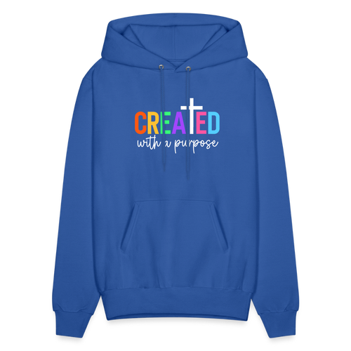 Created With a Purpose Hoodie - royal blue