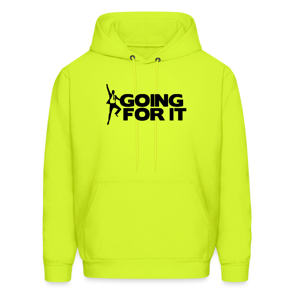 Men's Hoodie Valentines Special - safety green