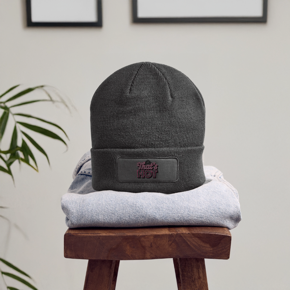 Premium "That's Hot" Edition Beanie Unisex - charcoal grey