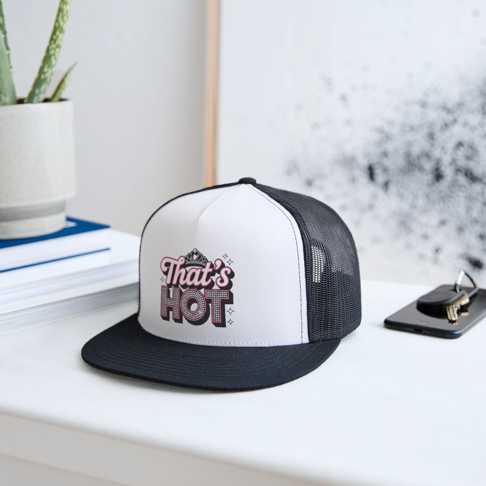 Trucker Hat Valentines "That's Hot" Special - white/black