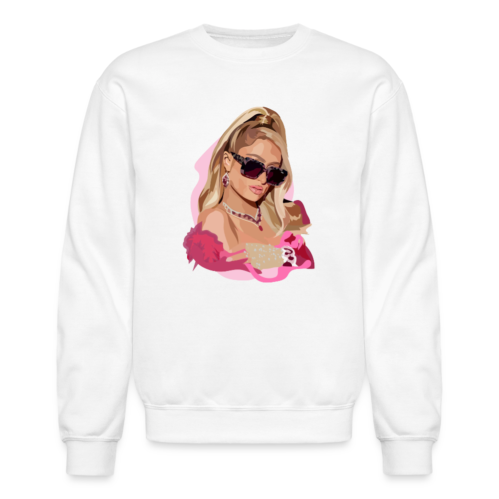 Paris Valentines Sweatshirt - white