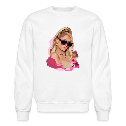 Paris Valentines Sweatshirt - white