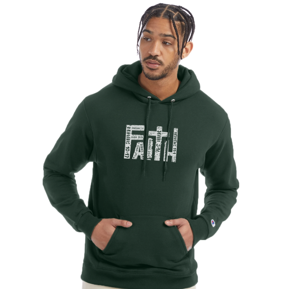 People of Faith Organic Hoodie - Dark Green