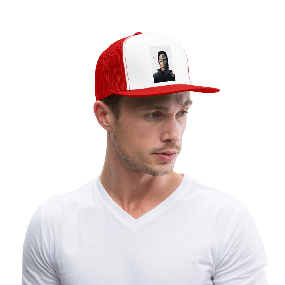 Trucker Hat Lee Byung-hun - white/red